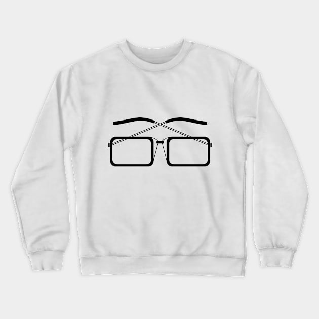 Black Square Spectacles Crewneck Sweatshirt by Madhur